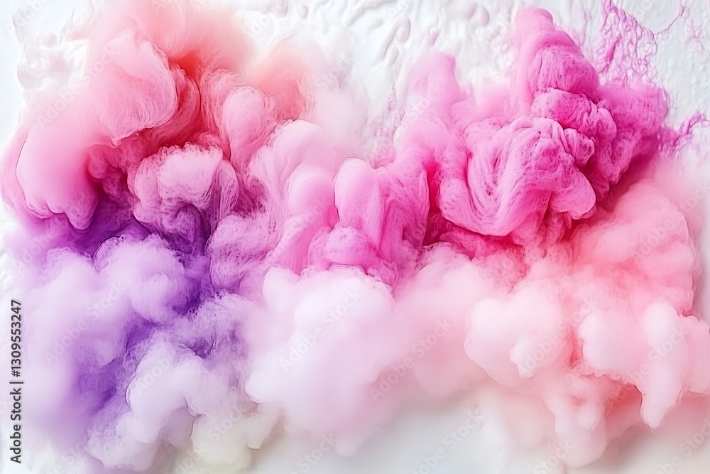 Fototapeta premium Ethereal wisps in pink and lilac, a soft dreamy smoke effect