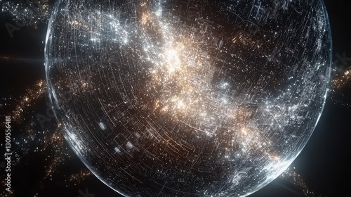 Cosmic exploration of stellar phenomena outer space digital illustration sci-fi environment aerial view galactic wonders