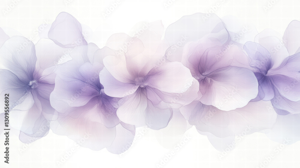 Obraz premium Ethereal Watercolor Flowers