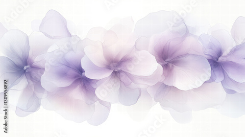 Wallpaper Mural Ethereal Watercolor Flowers Torontodigital.ca