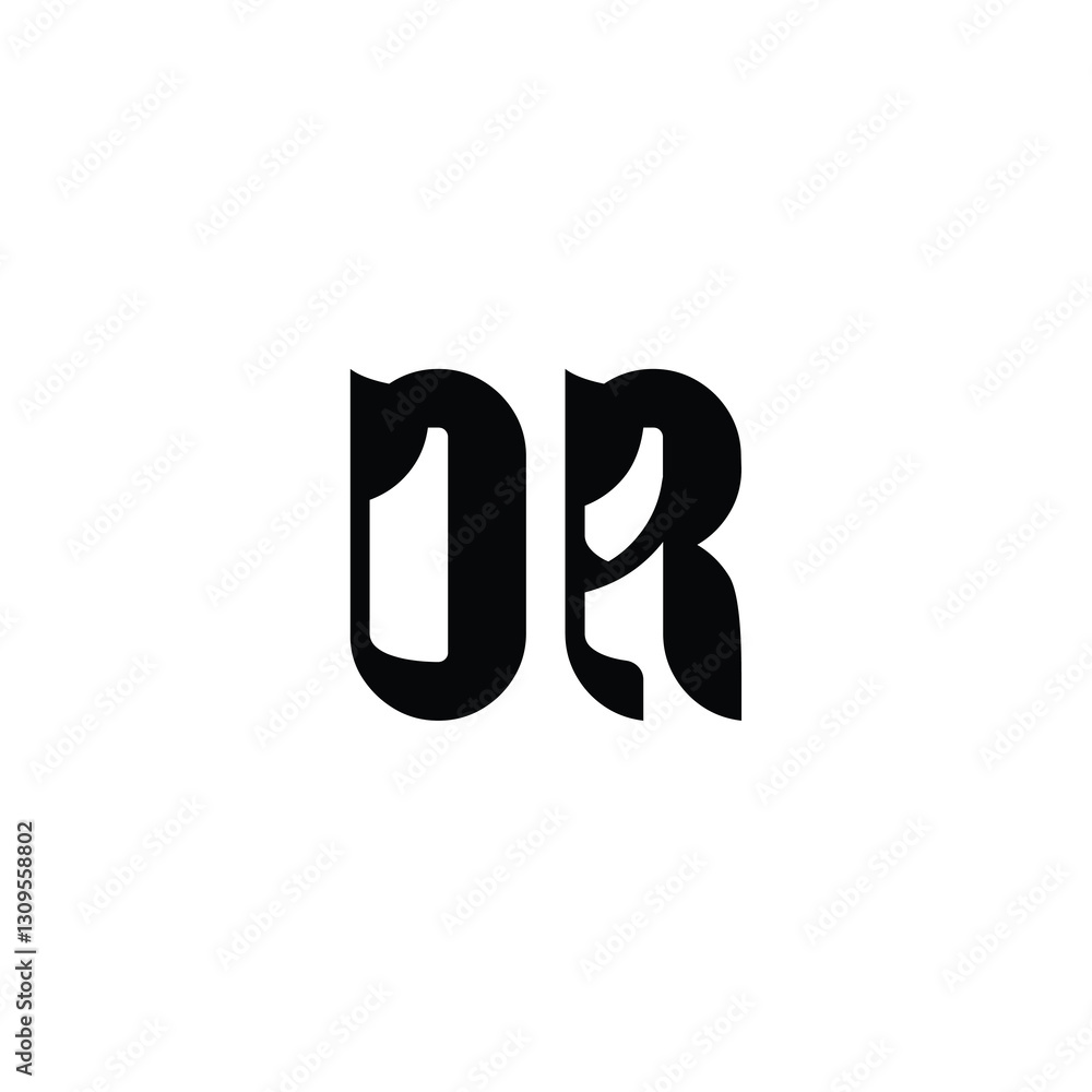 DR monogram logo design letter text name symbol monochrome logotype alphabet character simple logo DR monogram logo design letter text name symbol monochrome logotype alphabet character simple logo
