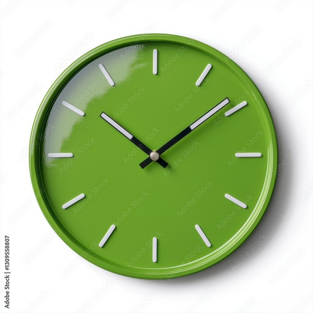 Classic white background featuring a simple yet elegant traditional wall clock for timely awareness and decoration Classic white background featuring a simple yet elegant traditional wall clock for timely awareness and decoration