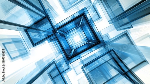 Wallpaper Mural Abstract Geometric Perspective Torontodigital.ca