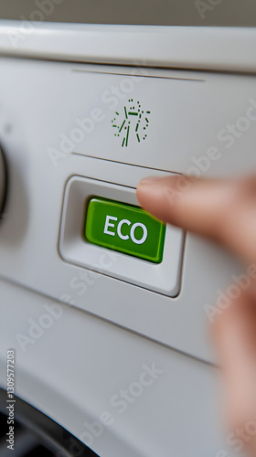 Close-up of a finger about to press the 