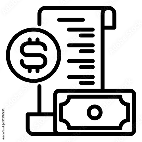 Payment icon, line icon style