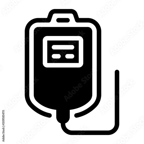 transfusion glyph icon