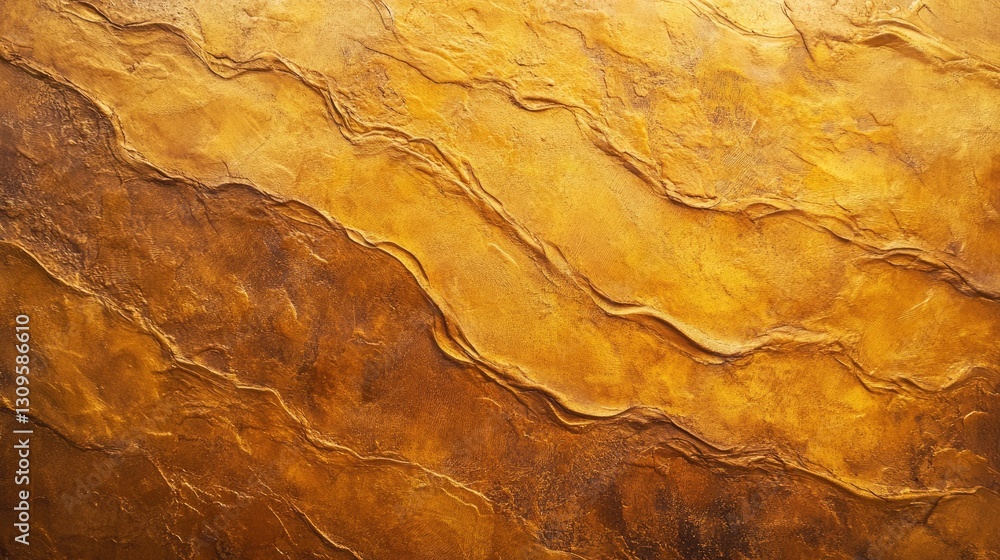 Golden textured background image of abstract art resembling stone or rock surface Golden textured background image of abstract art resembling stone or rock surface