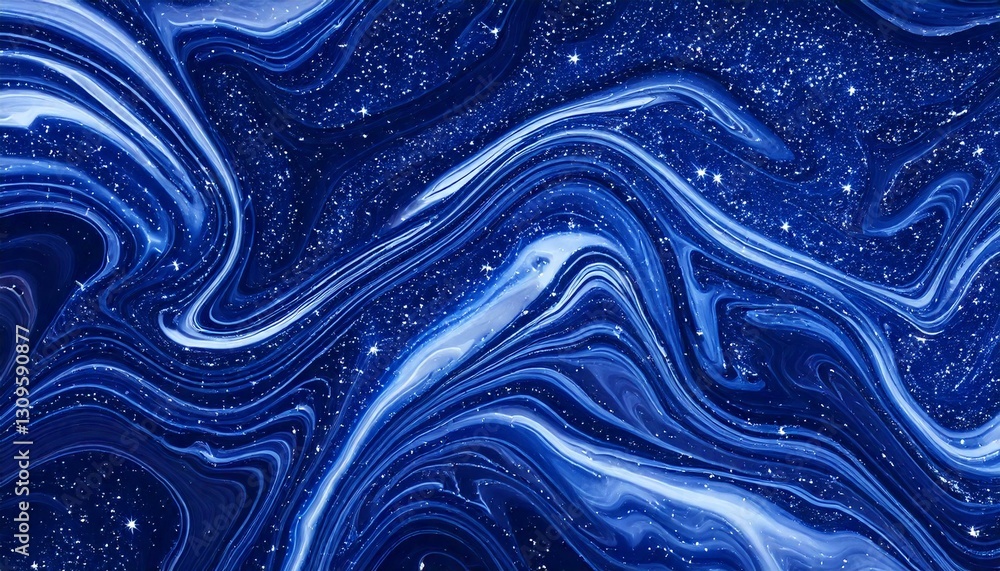 Obraz premium liquid marble background with cosmic swirls.