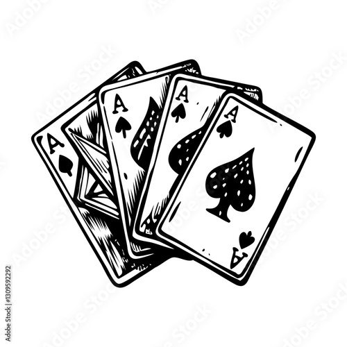 Vintage Casino and Betting Illustrations
