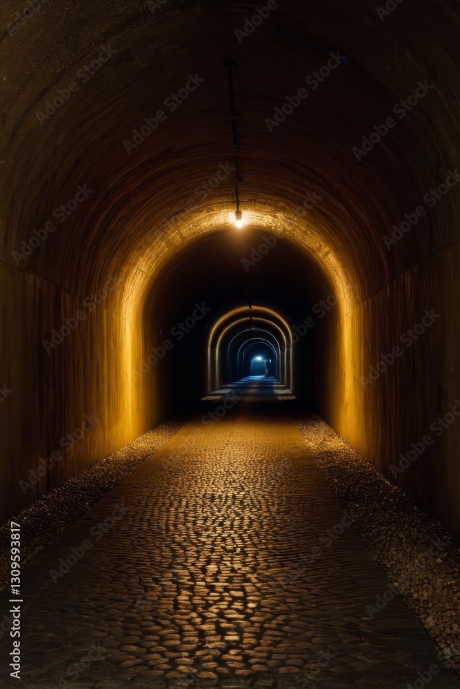 there is a tunnel with a train coming out of it there is a tunnel with a train coming out of it