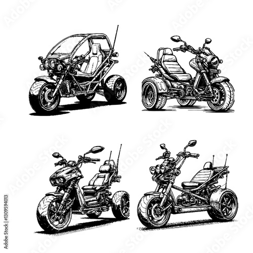 Trike (Three-Wheel Motorcycle)