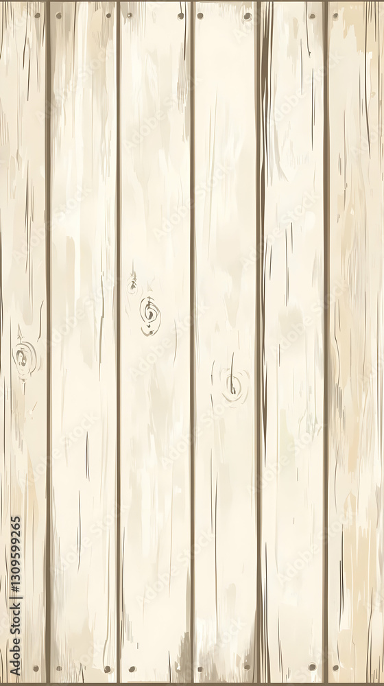 Naklejka premium Creamy Wood Plank Background Illustration