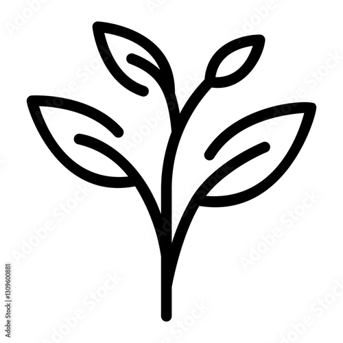 herb line icon