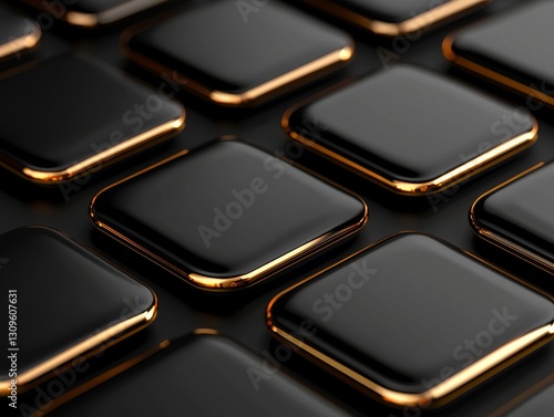 Elegant Black and Gold Geometric Design Pattern