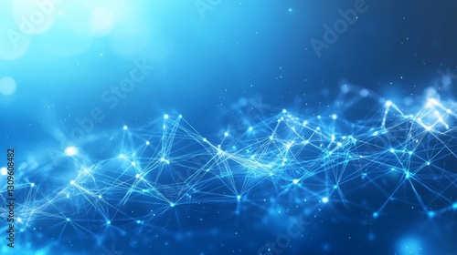 Illuminate neuron and synapse network digital realm visual art sci-fi environment macro viewpoint abstract concept of connectivity