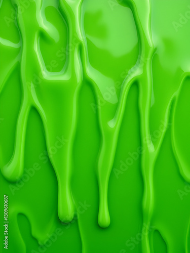 green slime covering a green and slimy green background, slimy, viscosity