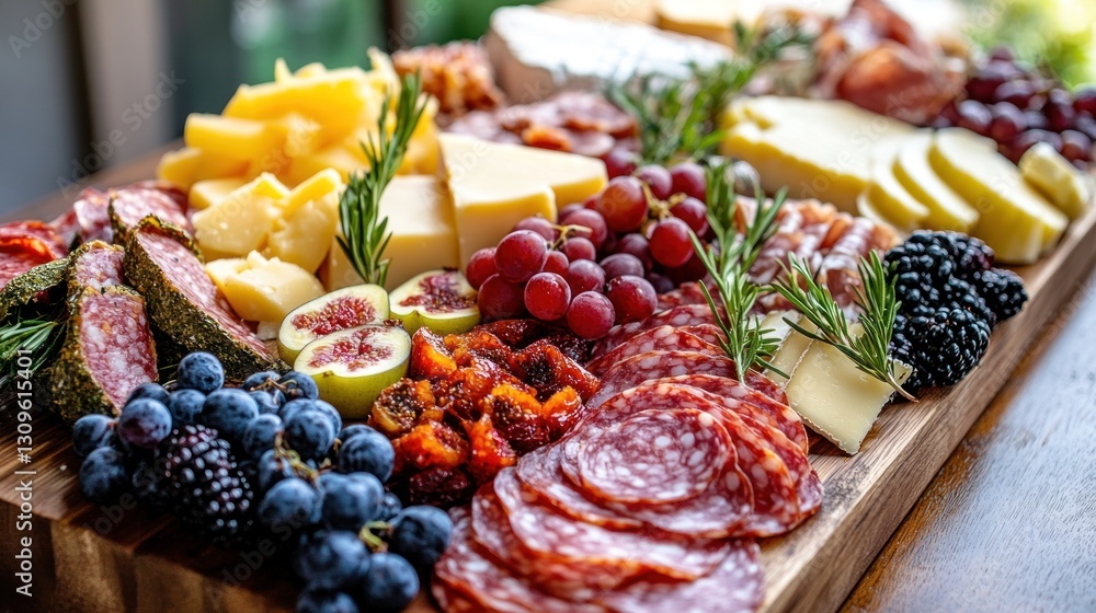 Exquisite Charcuterie Platter: A Gourmet Selection of Cheeses, Meats, and Fruits Exquisite Charcuterie Platter: A Gourmet Selection of Cheeses, Meats, and Fruits