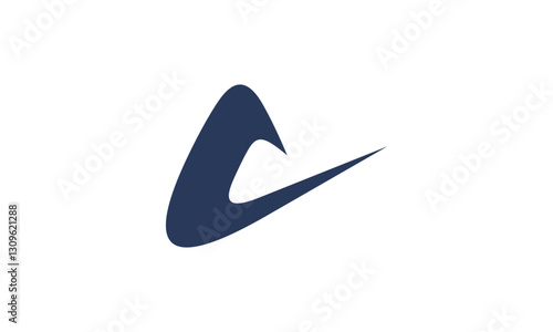 a graphic image with a C stroke theme, on a white background. vector graphic base.