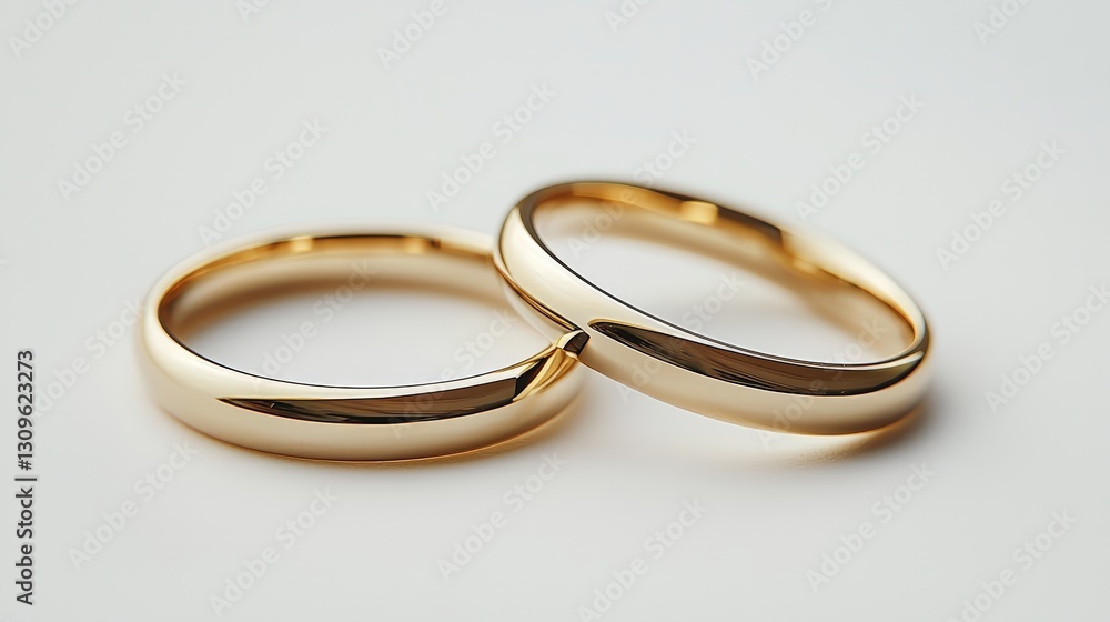 Minimalist wedding set featuring two thin and elegant bands perfectly crafted for a timeless and modern look Minimalist wedding set featuring two thin and elegant bands perfectly crafted for a timeless and modern look