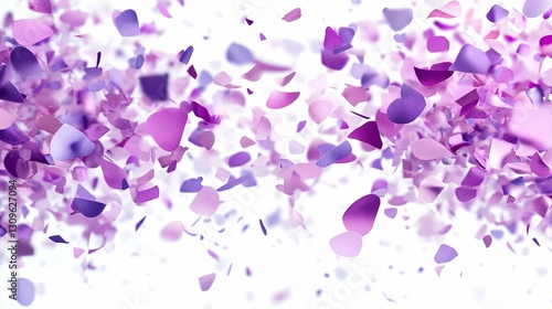 Wallpaper Mural Purple Petals Falling Through White Space Torontodigital.ca