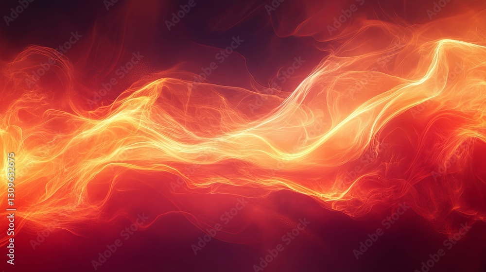 Abstract Fiery Waves Energy Flowing Dynamically Abstract Fiery Waves Energy Flowing Dynamically
