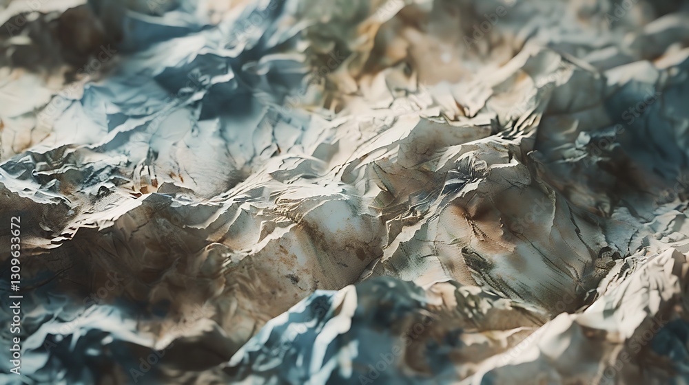 Abstract Mountainous Landscape: A Textured Digital Art Abstract Mountainous Landscape: A Textured Digital Art