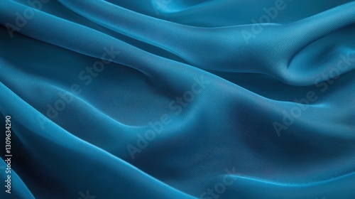 Wallpaper Mural Luxurious blue silk fabric, smooth texture background for elegant designs smooth Torontodigital.ca