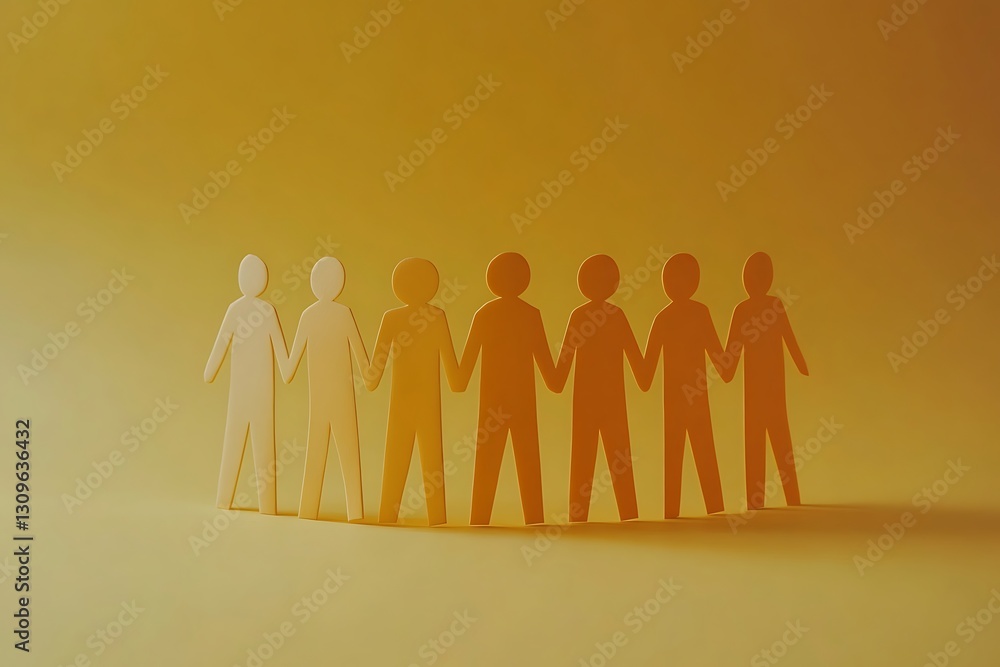 Diverse People Standing Together in Unity and Support Diverse People Standing Together in Unity and Support