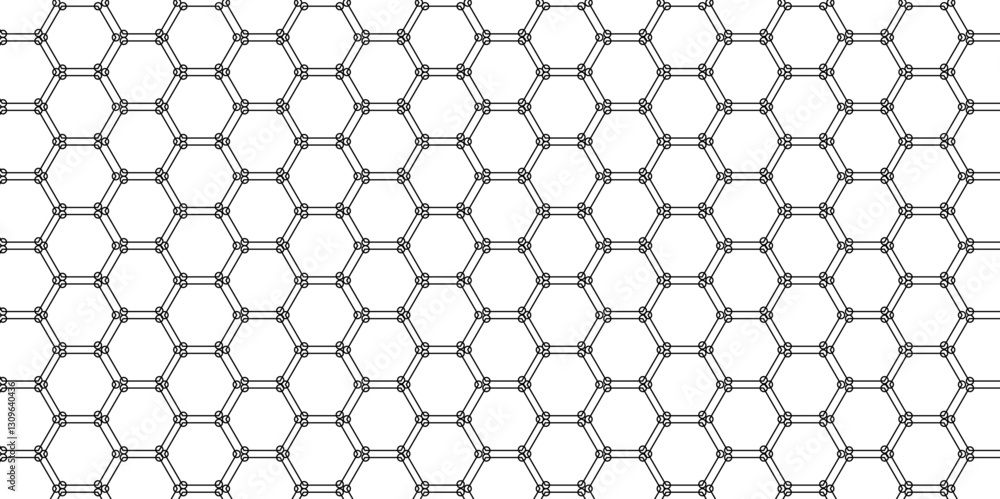 Naklejka premium Geometric pattern illustration mosaic, hexagon and triangle wallpaper. Modern simple style seamless pattern with hexagonal graphic design.For wallpaper, presentation background, interior design,vector