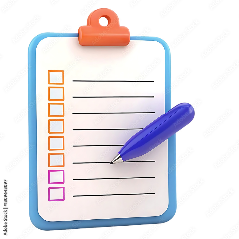 Checklist Clipboard with Pen: Organization and Planning Tool Checklist Clipboard with Pen: Organization and Planning Tool