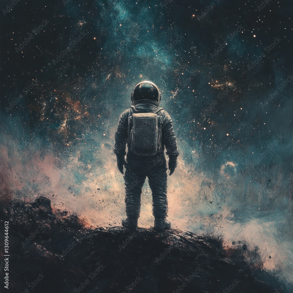 Astronaut's Solitude: A Cosmic Contemplation Astronaut's Solitude: A Cosmic Contemplation