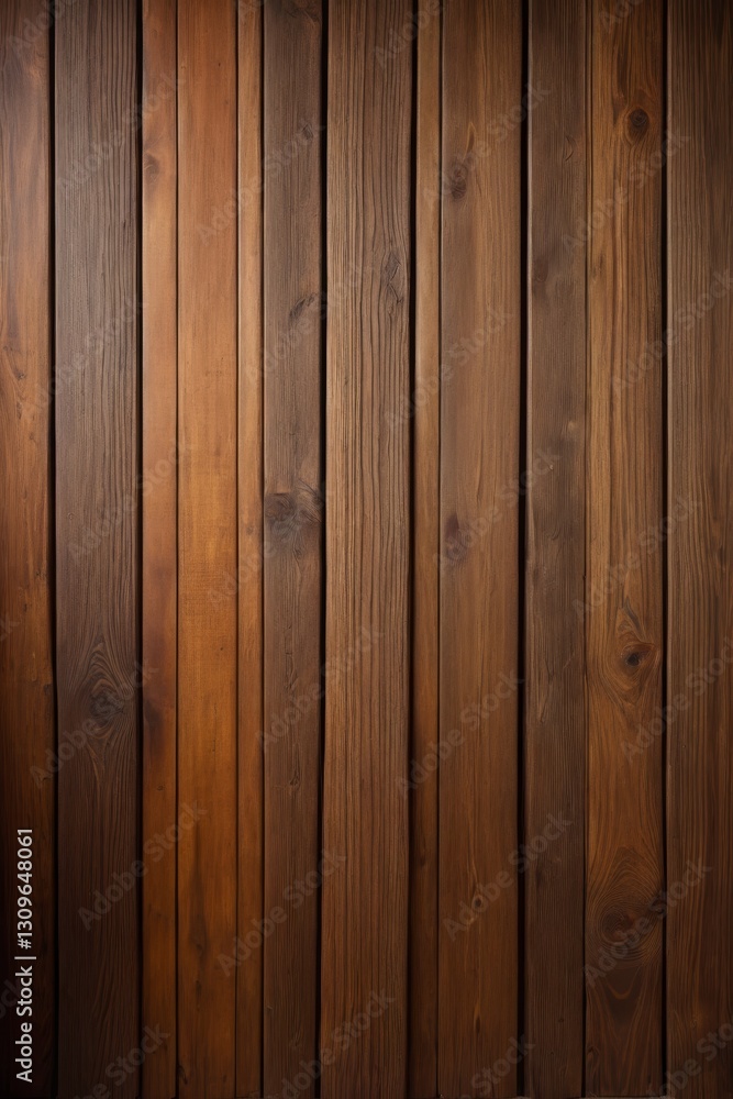 Fototapeta premium a close up of a wooden wall with a light shining on it