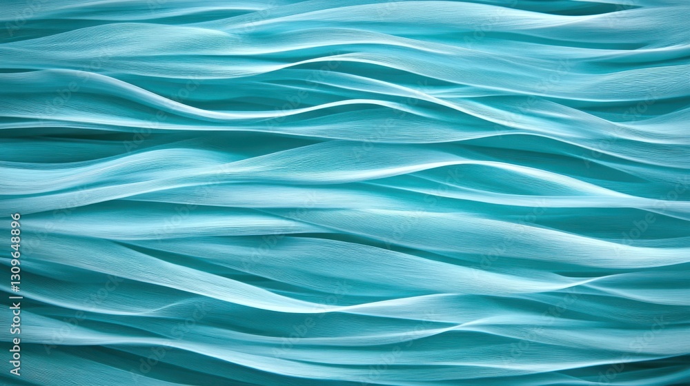 Fototapeta premium Mesmerizing ocean waves painting, captivating depiction of blue and white dynamic