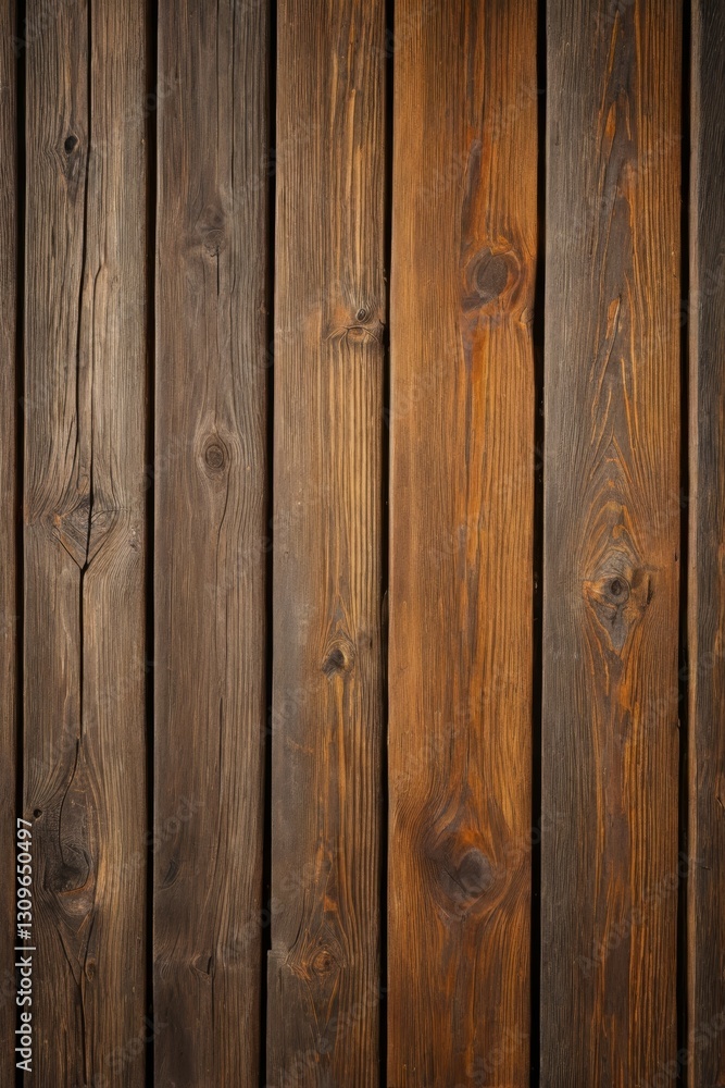 Naklejka premium a close up of a wooden wall with a brown stain