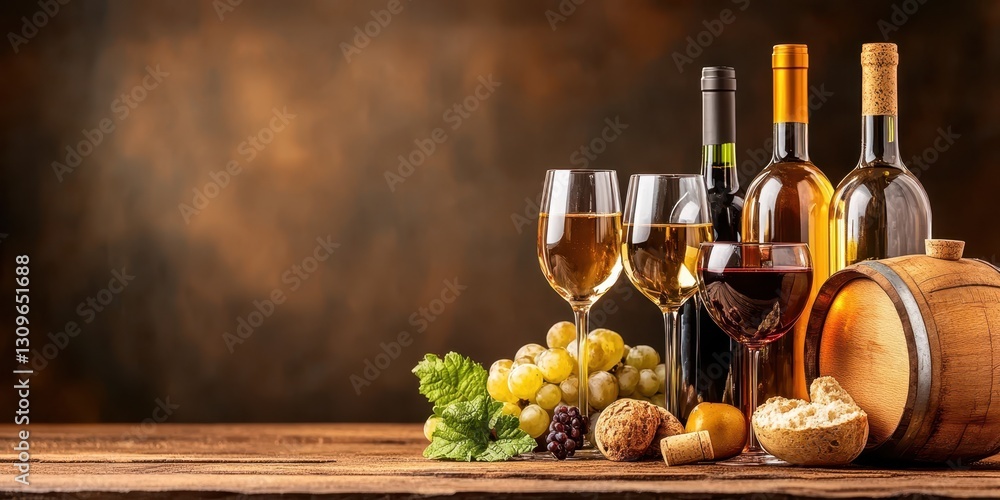 Obraz premium Elegant Wine Banner