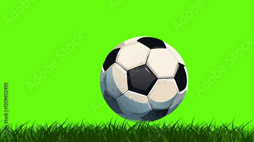 soccer ball on green grass