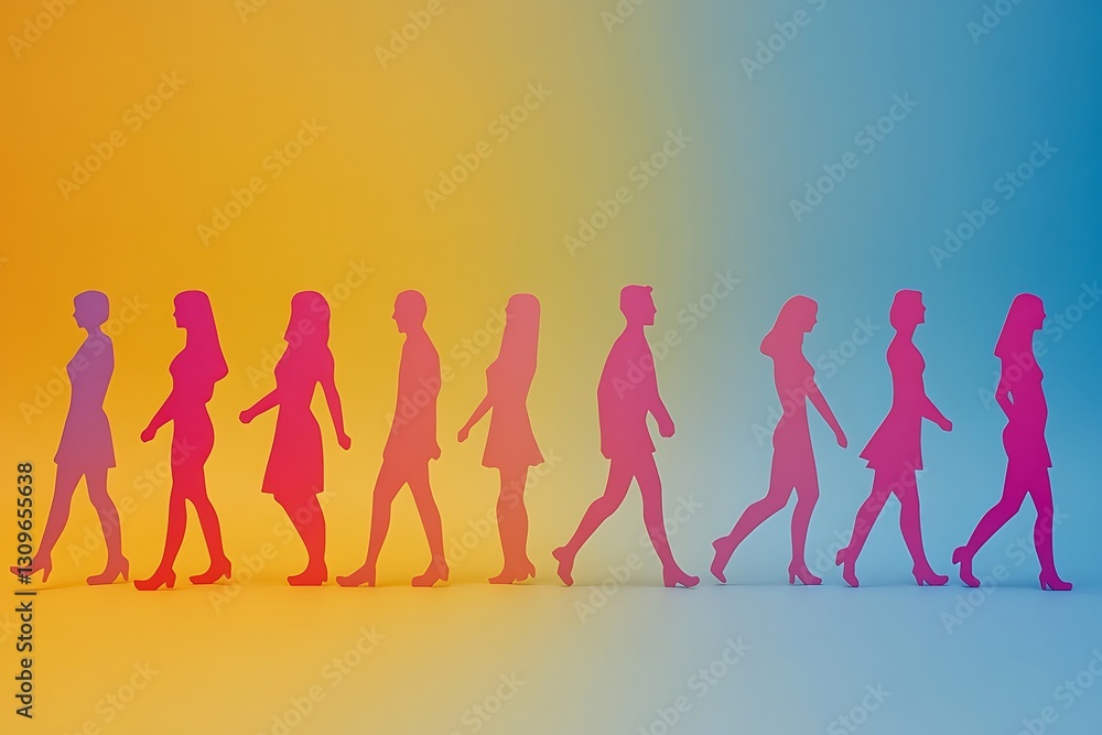 Gradient Silhouettes Walking in Harmony Gradient Silhouettes Walking in Harmony