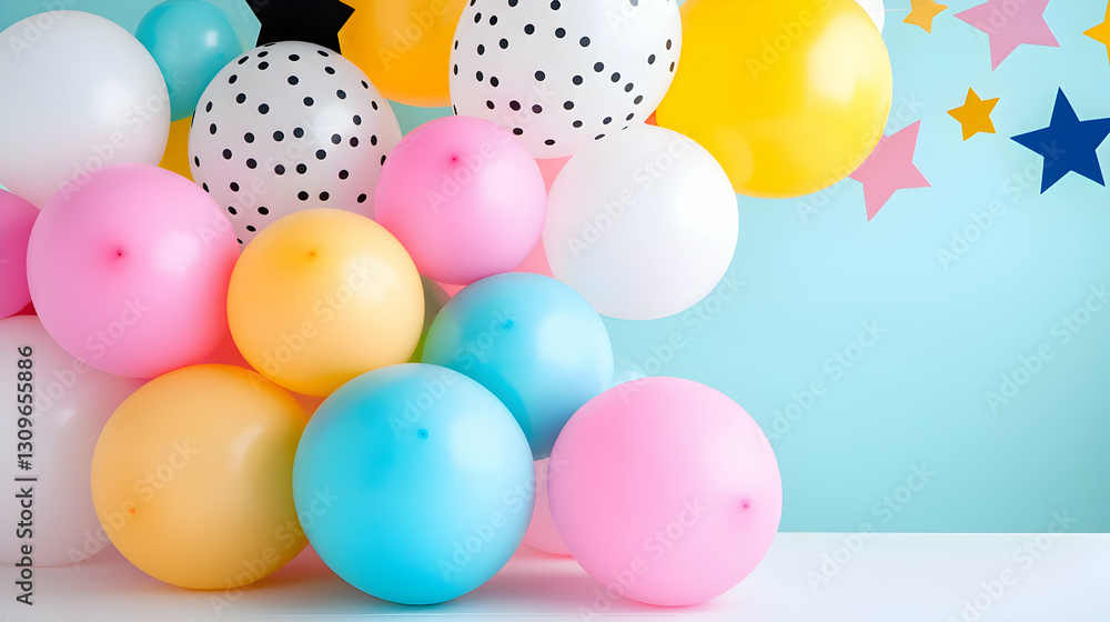 Pastel Rainbow Balloon Arch Backdrop For Playful Party Pastel Rainbow Balloon Arch Backdrop For Playful Party