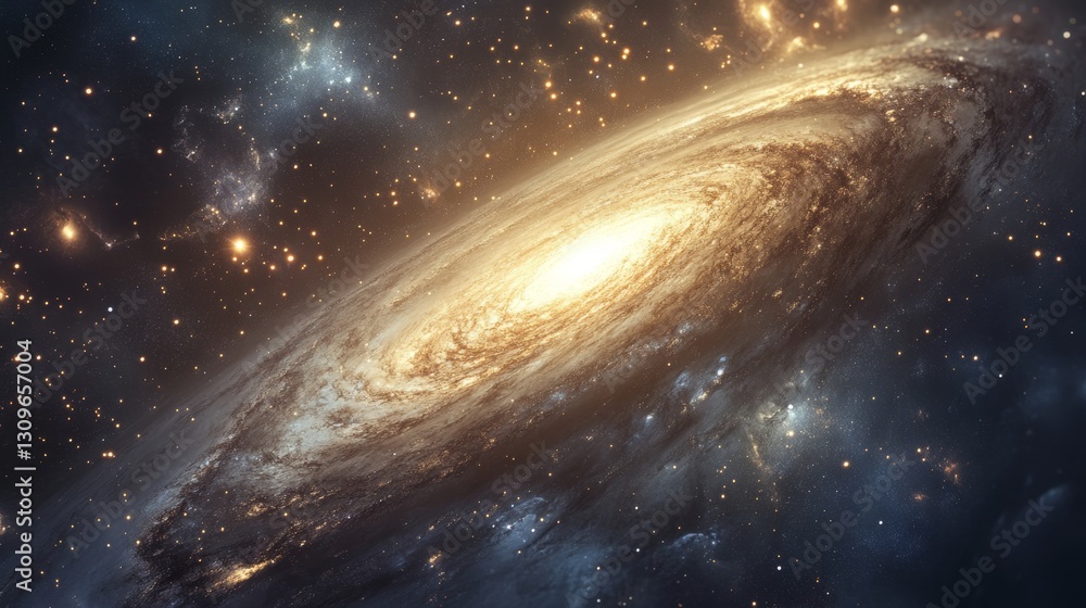 Obraz premium Gaze Into the Cosmic Abyss of Ethereal Marvels and Stellar Beauty