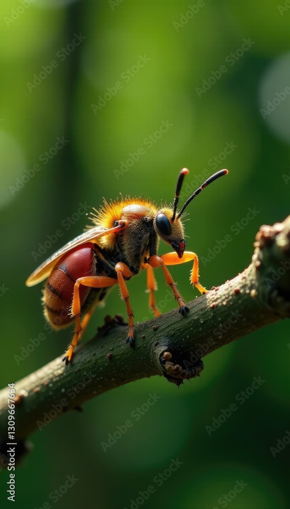 Pfauenauge auf einem Tannenzweig mit Insekten, wald, haushalt, natur Pfauenauge auf einem Tannenzweig mit Insekten, wald, haushalt, natur