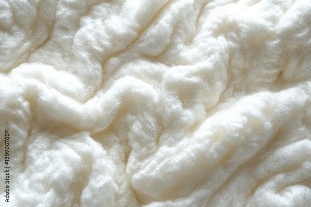 Soft, fluffy, white fiber texture; possibly cotton or wool, ideal for textile use. Soft, fluffy, white fiber texture; possibly cotton or wool, ideal for textile use.