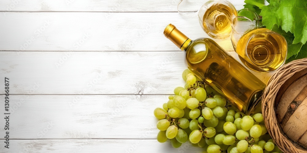 Obraz premium Elegant Vineyard Experience Banner
