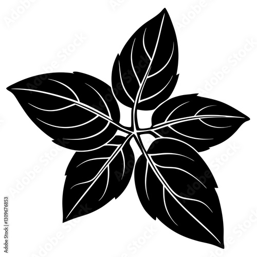 basil vector icon white background