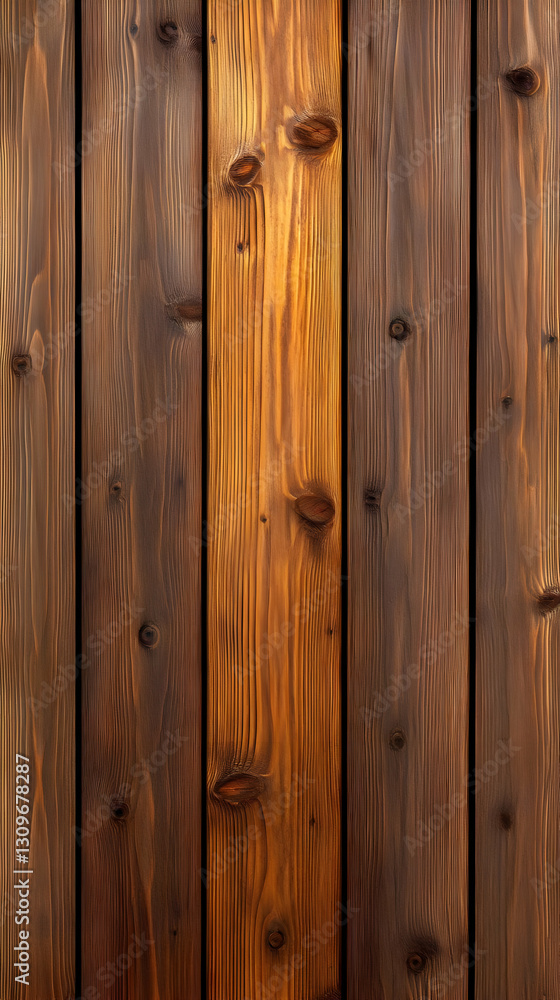 Dark Brown Wooden Planks Background Texture