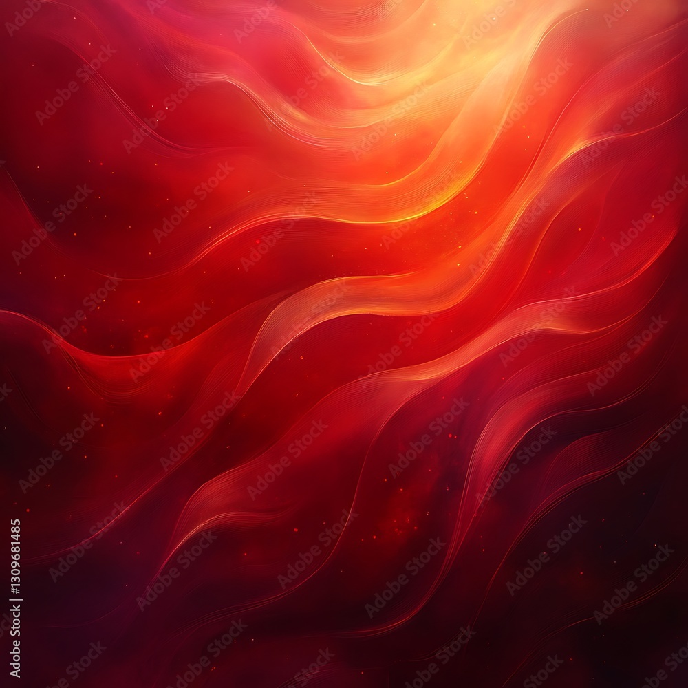 Obraz premium Abstract Red Swirling Energy Flowing Light