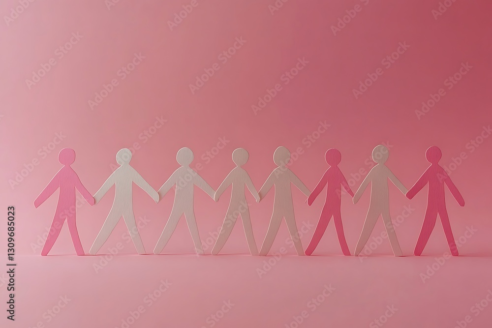 Paper People Holding Hands Teamwork Unity1 Paper People Holding Hands Teamwork Unity1