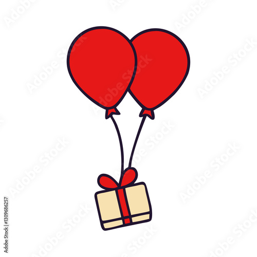 Special Delivery Balloons with Gift Box