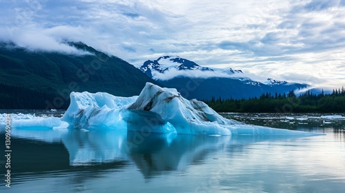 Wallpaper Mural Mendenhall Lake Iceberg in Valle Image Torontodigital.ca