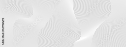Premium background design with diagonal line pattern in grey colour. Vector white horizontal template for business banner, luxury voucher, prestigious gift certificate