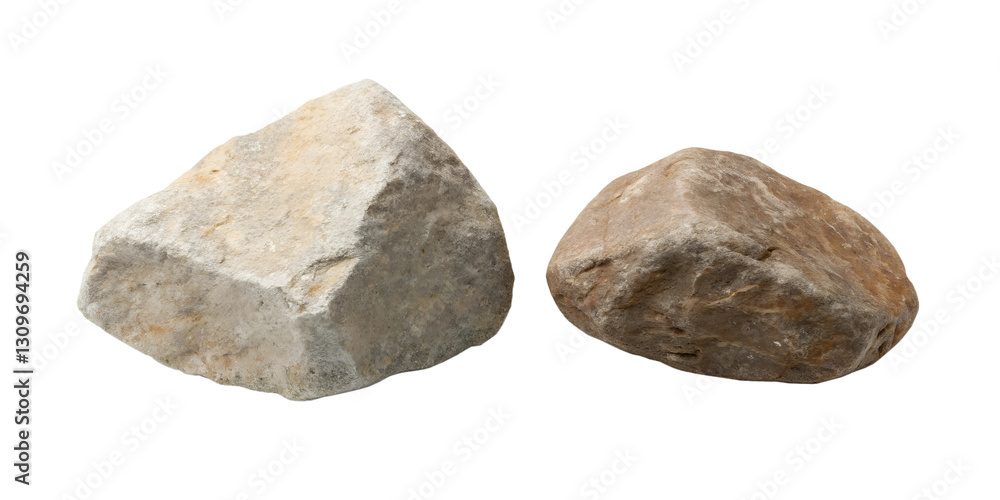 Different Rock Stones on White, Organic and Smooth Stone Collection for Artistic Displays, PNG Transparent Different Rock Stones on White, Organic and Smooth Stone Collection for Artistic Displays, PNG Transparent